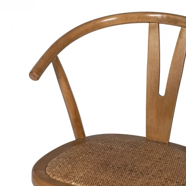SILLA MIEL MADERA-RATÁN 55 X 50 X 81 CM - Imagen 7