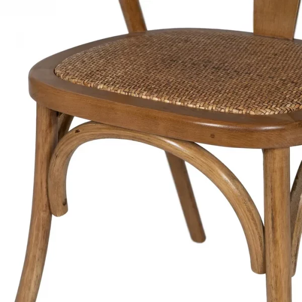 SILLA MIEL MADERA-RATÁN 55 X 50 X 81 CM - Imagen 11