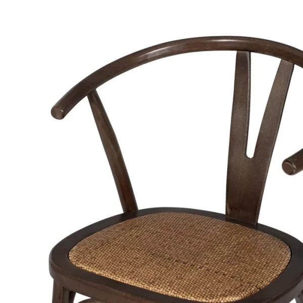 SILLA CHOCOLATE MADERA-RATÁN 55 X 50 X 81 CM - Imagen 7