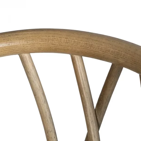 SILLA MARRÓN MADERA-RATÁN 55 X 50 X 81 CM - Imagen 9