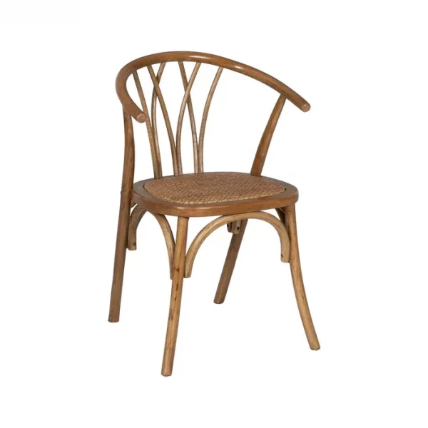 SILLA MIEL MADERA-RATÁN 55 X 50 X 81 CM - Imagen 3