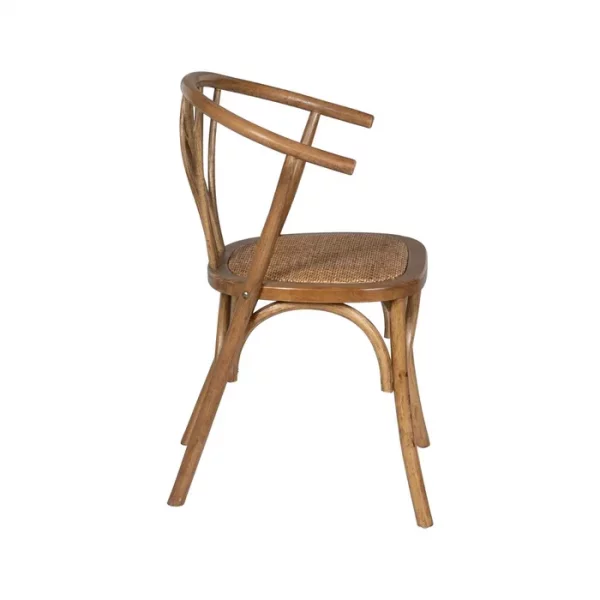 SILLA MIEL MADERA-RATÁN 55 X 50 X 81 CM - Imagen 4