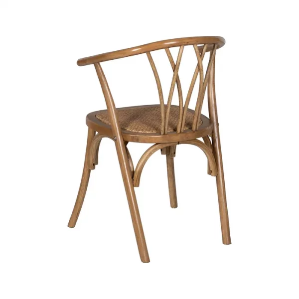 SILLA MIEL MADERA-RATÁN 55 X 50 X 81 CM - Imagen 5