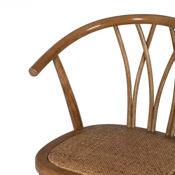 SILLA MIEL MADERA-RATÁN 55 X 50 X 81 CM - Imagen 7