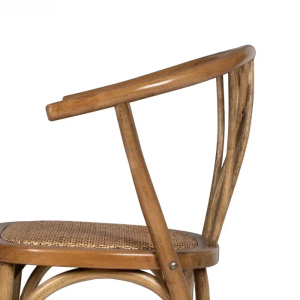 SILLA MIEL MADERA-RATÁN 55 X 50 X 81 CM - Imagen 8