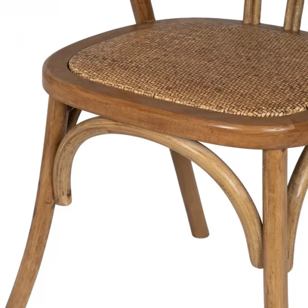 SILLA MIEL MADERA-RATÁN 55 X 50 X 81 CM - Imagen 10