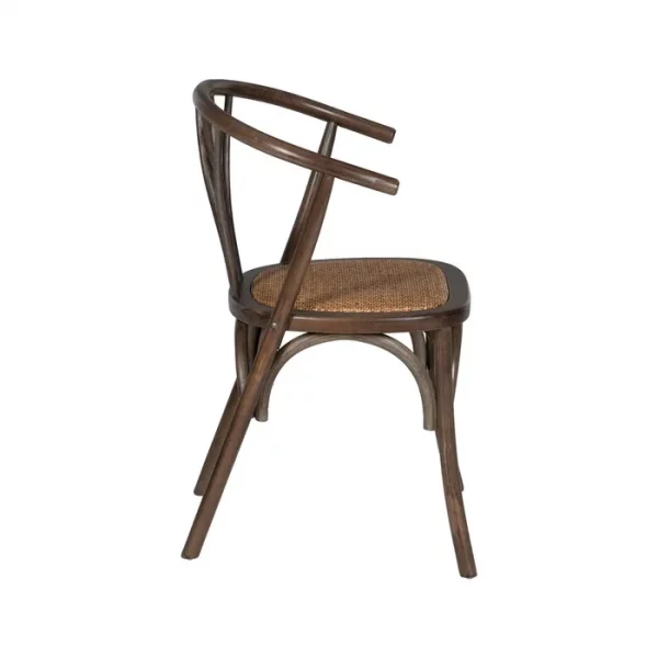 SILLA CHOCOLATE MADERA-RATÁN 55 X 50 X 81 CM - Imagen 4