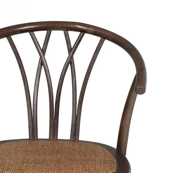 SILLA CHOCOLATE MADERA-RATÁN 55 X 50 X 81 CM - Imagen 6
