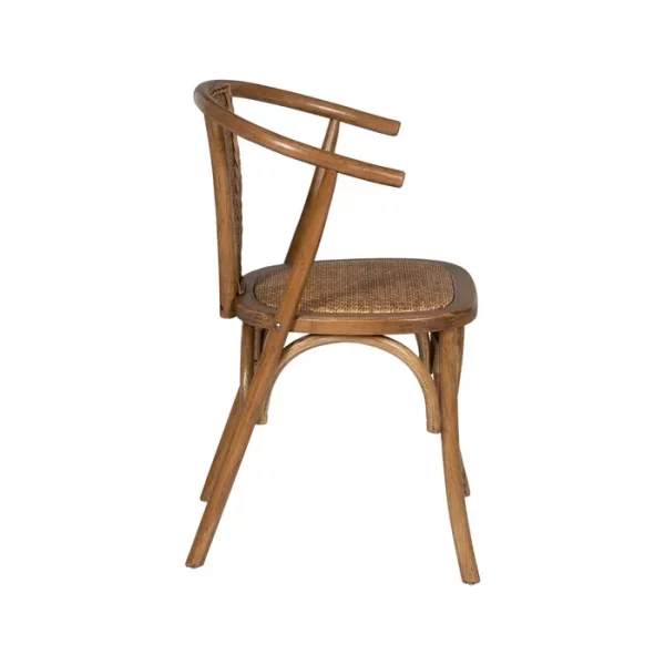 SILLA MIEL MADERA-RATÁN 55 X 50 X 81 CM - Imagen 4