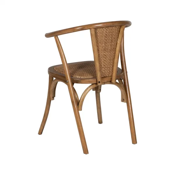 SILLA MIEL MADERA-RATÁN 55 X 50 X 81 CM - Imagen 5