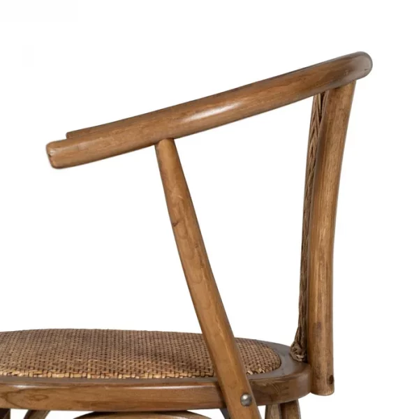 SILLA MIEL MADERA-RATÁN 55 X 50 X 81 CM - Imagen 8