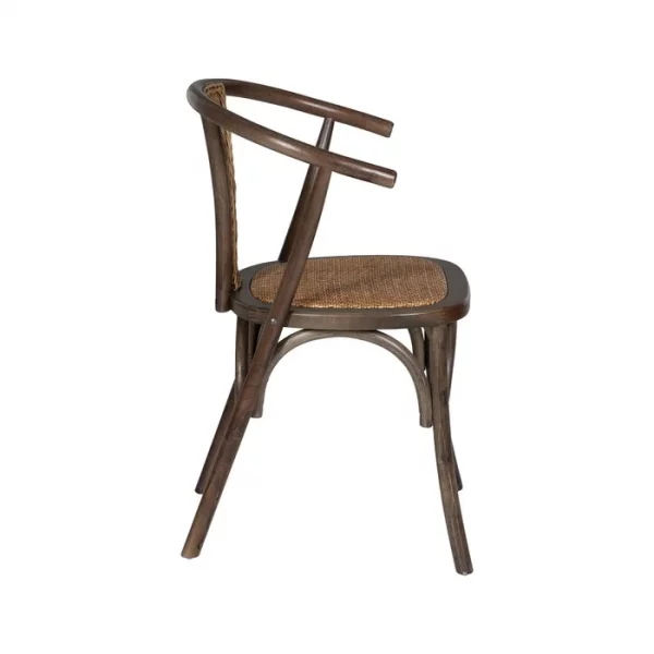 SILLA CHOCOLATE MADERA-RATÁN 55 X 50 X 81 CM - Imagen 4
