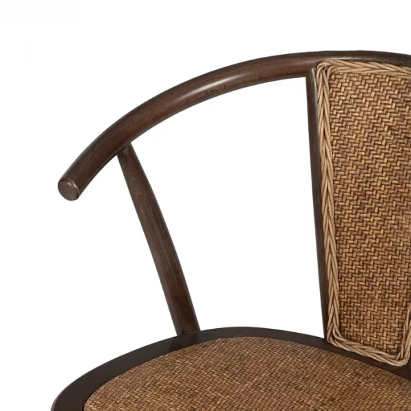 SILLA CHOCOLATE MADERA-RATÁN 55 X 50 X 81 CM - Imagen 7
