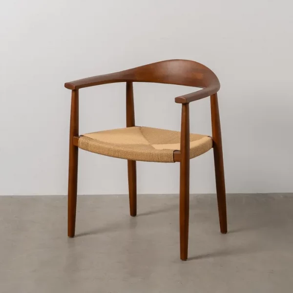 SILLA MARRÓN MADERA 42,70 X 54,80 X 77,50 CM - Imagen 2