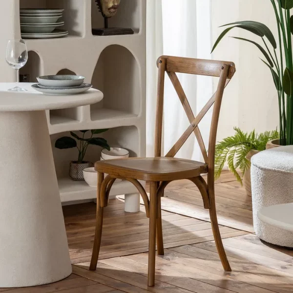 SILLA MARRÓN POLIPROPILENO CONTRACT 50 X 41,50 X 89 CM