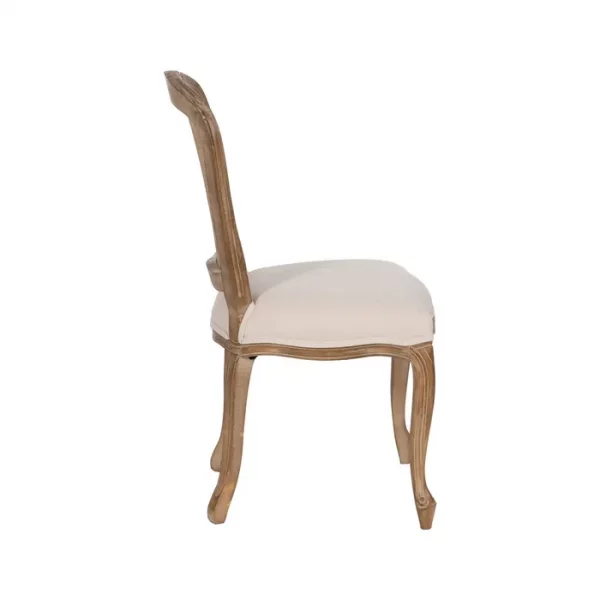 SILLA NATURAL-BLANCO MADERA-RATÁN SALÓN 44 X 50 X 98 CM - Imagen 4