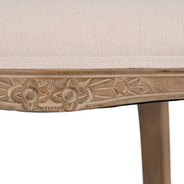 SILLA NATURAL-BLANCO MADERA-RATÁN SALÓN 44 X 50 X 98 CM - Imagen 10