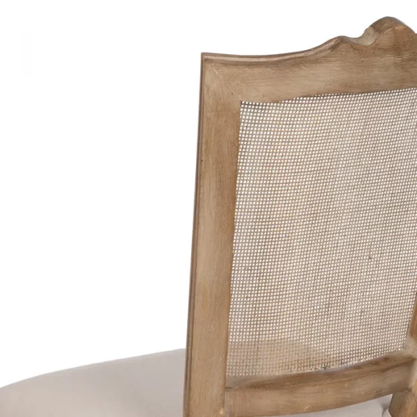 SILLA NATURAL-BLANCO MADERA-RATÁN SALÓN 44 X 48 X 98 CM - Imagen 8