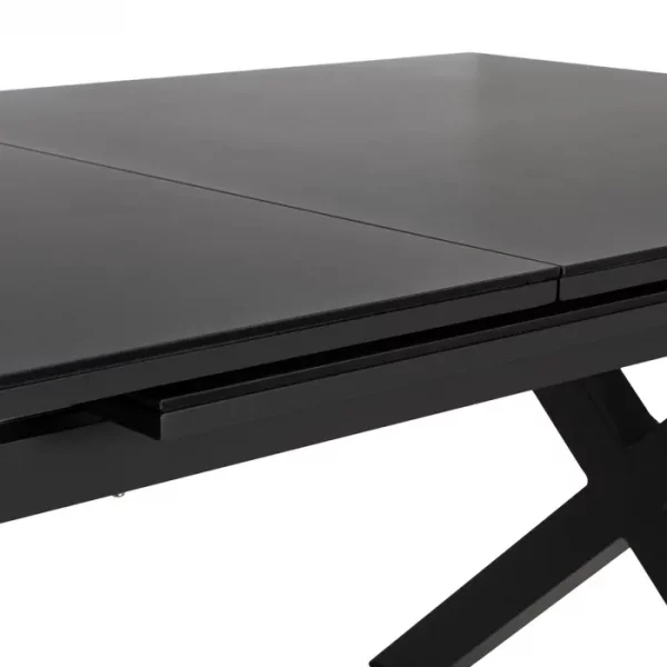 MESA COMEDOR EXTENSIBLE ANTRACITA 180 X 100 X 77 CM - Imagen 6