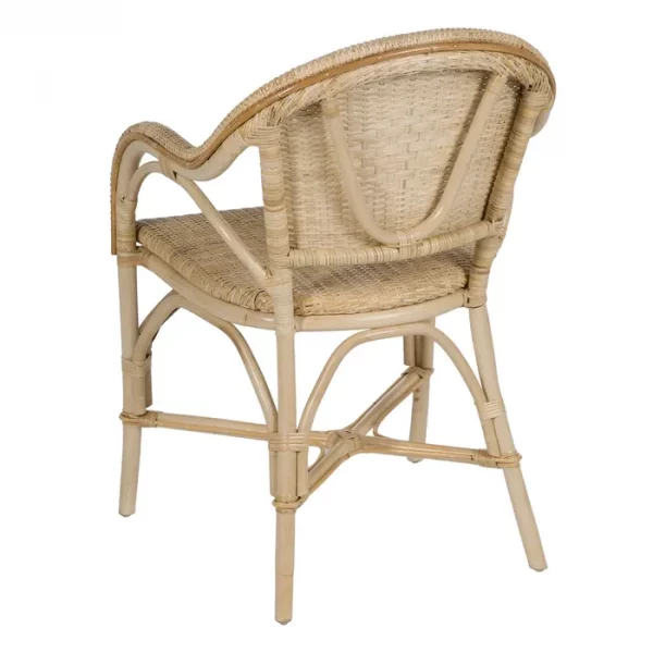 SILLA NATURAL RATÁN SALÓN 55 X 60 X 84 CM - Imagen 4