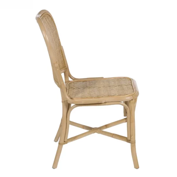 SILLA NATURAL RATÁN SALÓN 51 X 62 X 89 CM - Imagen 3