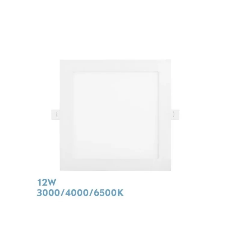 DOWNLIGHT EMPOTRAR ABACO 12W 3000-4000-6500K BLANCO 1080LM CUADRADO 1,3X17X17CM CORTE 15D