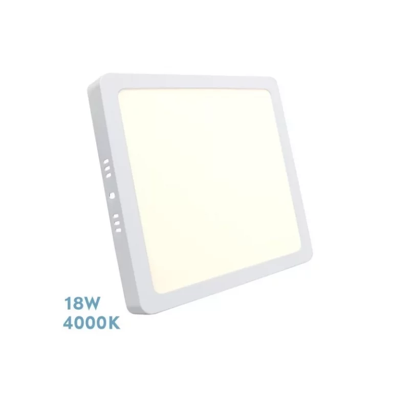 DOWNLIGHT SUPERFICIE CUADRADO SELENITA 18W 4000K BLANCO 1620 LM 2,8X22,5X22,5 CM