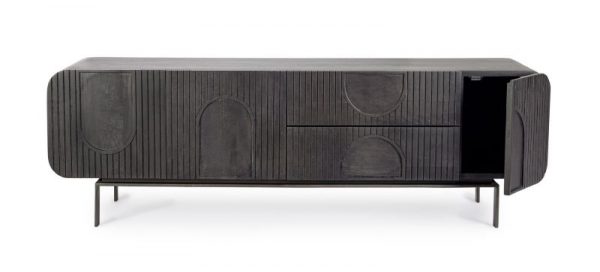 MUEBLE TV 3P-2CAJ ORISSA NEGRO 172x44x55 - Imagen 5