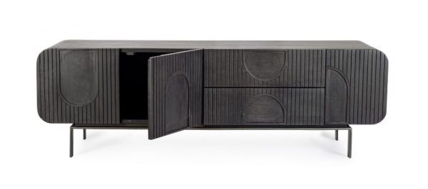 MUEBLE TV 3P-2CAJ ORISSA NEGRO 172x44x55 - Imagen 6