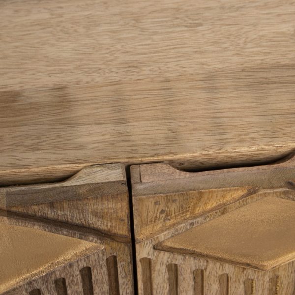 APARADOR MADERA MANGO C/3 PUERTAS 160X40X80CM - Imagen 4