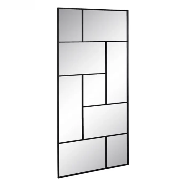 ESPEJO NEGRO METAL-CRISTAL DECORACIÓN 90 X 2 X 180 CM - Imagen 4