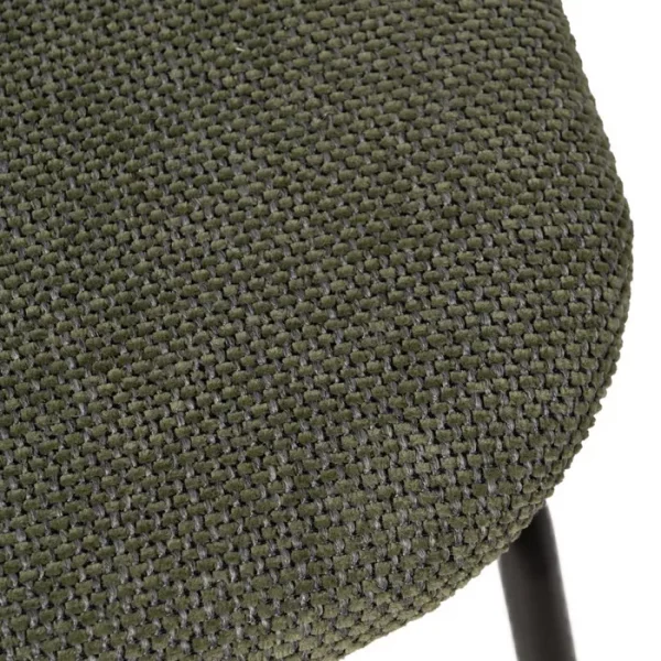 SILLA MARRÓN-VERDE TEJIDO-METAL SALÓN 49 X 53 X 80 CM - Imagen 8