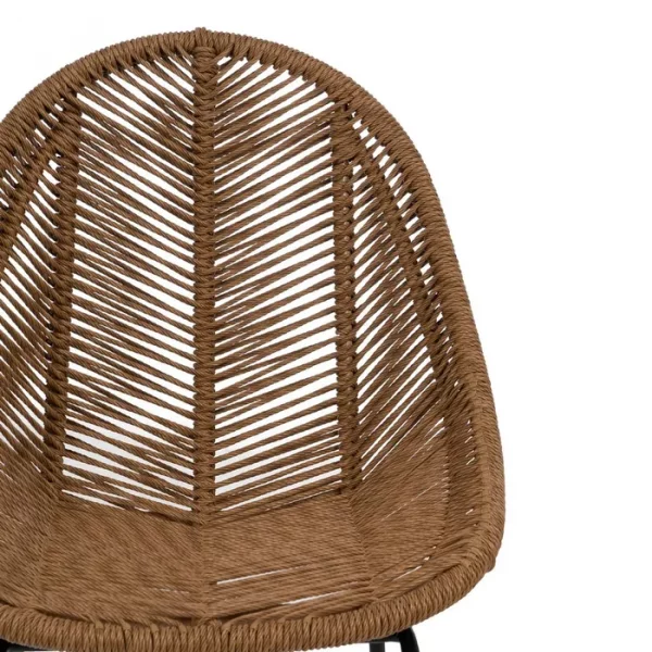 SILLA NATURAL PE-ACERO SALÓN 53,50 X 61 X 85 CM - Imagen 6