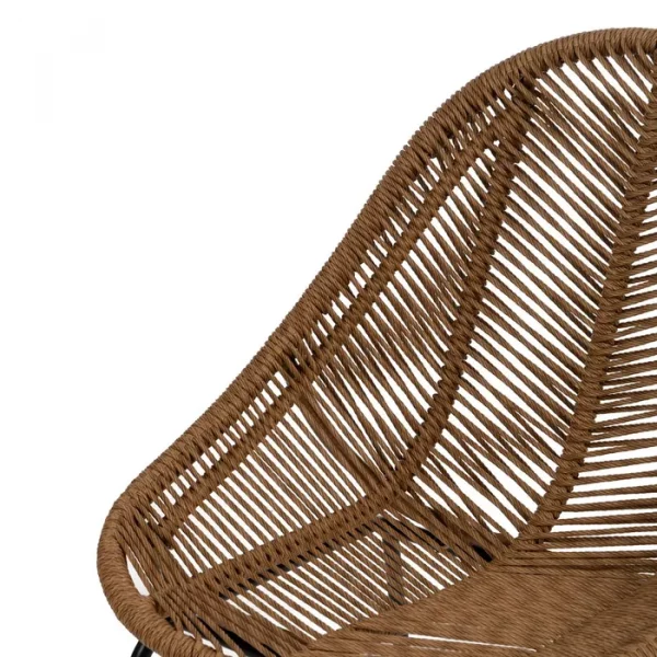 SILLA NATURAL PE-ACERO SALÓN 53,50 X 61 X 85 CM - Imagen 7