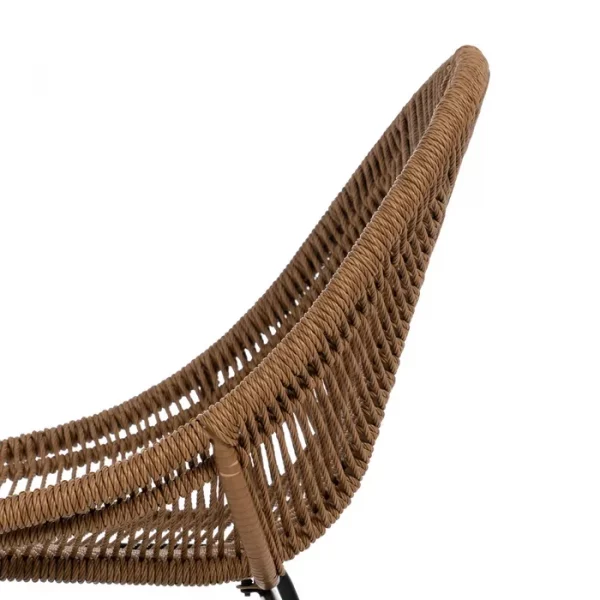SILLA NATURAL PE-ACERO SALÓN 53,50 X 61 X 85 CM - Imagen 10