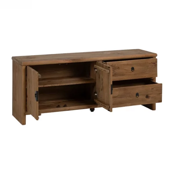 APARADOR NATURAL MADERA DE PINO SALÓN 155 X 44 X 65 CM - Imagen 4