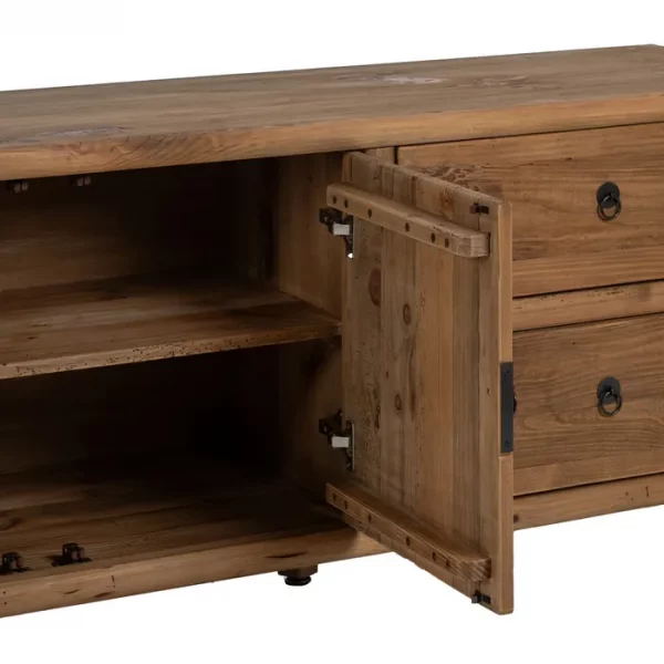 APARADOR NATURAL MADERA DE PINO SALÓN 155 X 44 X 65 CM - Imagen 7