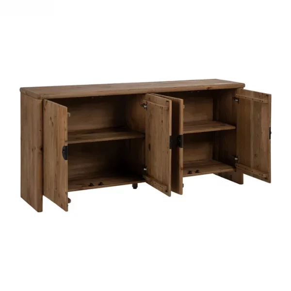 APARADOR NATURAL MADERA DE PINO SALÓN 190 X 45 X 90 CM - Imagen 4