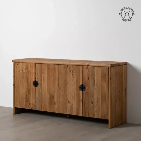 APARADOR NATURAL MADERA DE PINO SALÓN 190 X 45 X 90 CM - Imagen 2