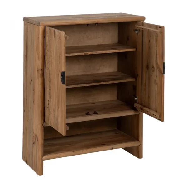 ARMARIO NATURAL MADERA DE PINO SALÓN 100 X 45 X 130 CM - Imagen 4