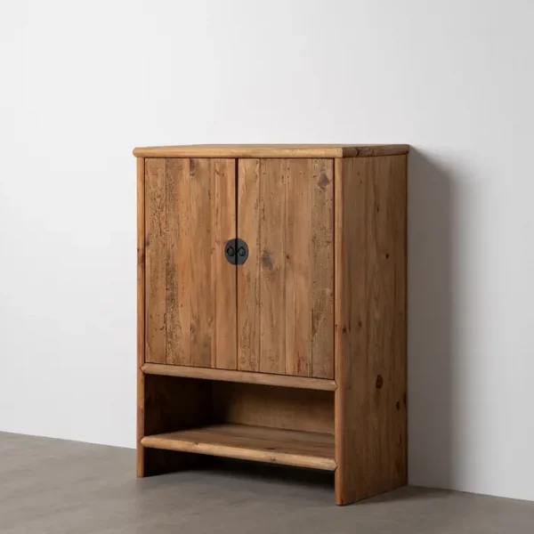 ARMARIO NATURAL MADERA DE PINO SALÓN 100 X 45 X 130 CM - Imagen 2