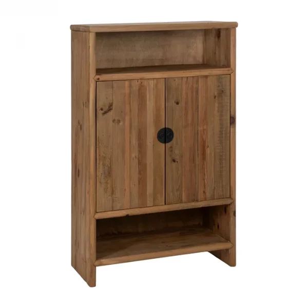 ARMARIO NATURAL MADERA DE PINO SALÓN 100 X 45 X 160 CM - Imagen 3