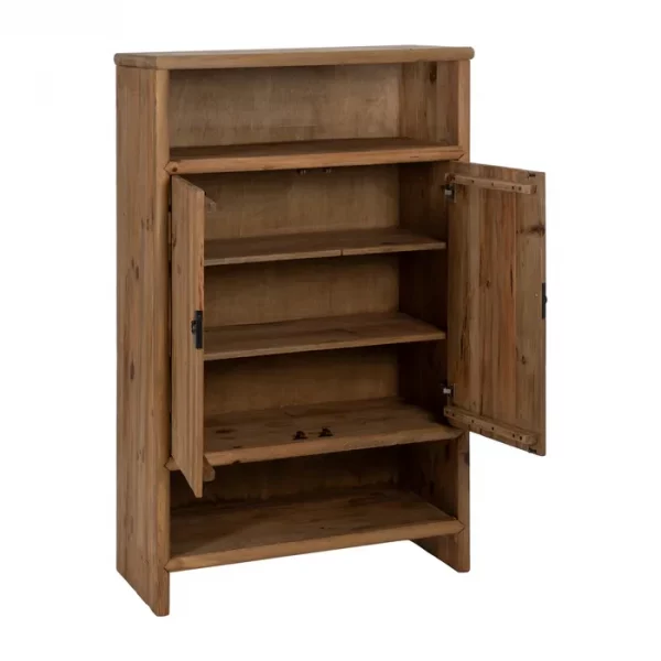 ARMARIO NATURAL MADERA DE PINO SALÓN 100 X 45 X 160 CM - Imagen 4