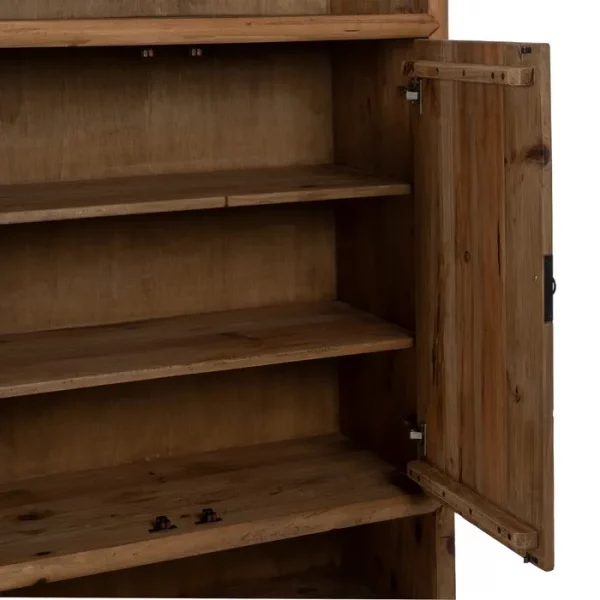 ARMARIO NATURAL MADERA DE PINO SALÓN 100 X 45 X 160 CM - Imagen 6