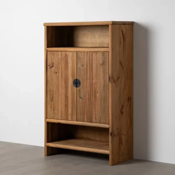 ARMARIO NATURAL MADERA DE PINO SALÓN 100 X 45 X 160 CM - Imagen 2