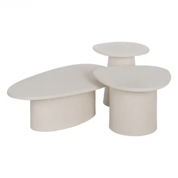 MESA CENTRO BLANCO DM 100 X 60 X 32 CM - Imagen 3