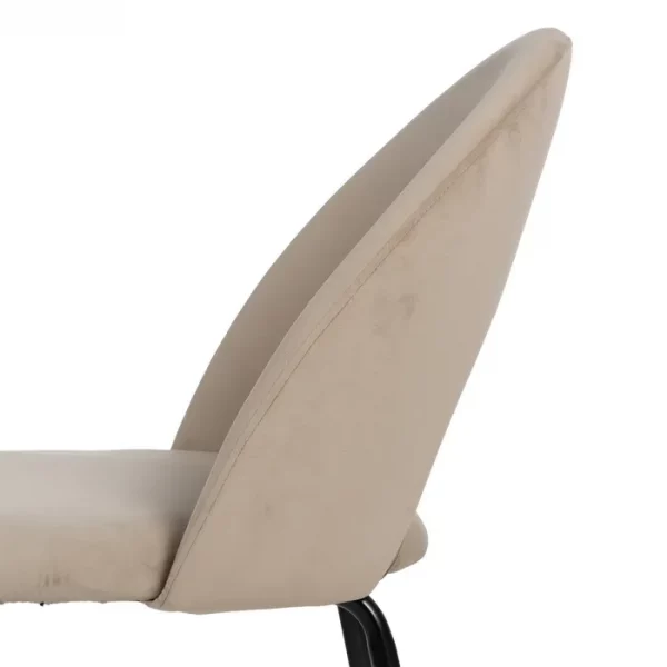 SILLA BEIGE TEJIDO-METAL CONTRACT 49 X 60 X 81 CM - Imagen 9