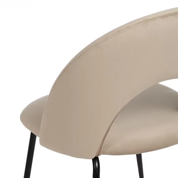 SILLA BEIGE TEJIDO-METAL CONTRACT 49 X 60 X 81 CM - Imagen 11