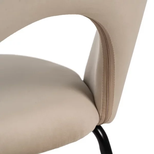 SILLA BEIGE TEJIDO-METAL CONTRACT 49 X 60 X 81 CM - Imagen 12