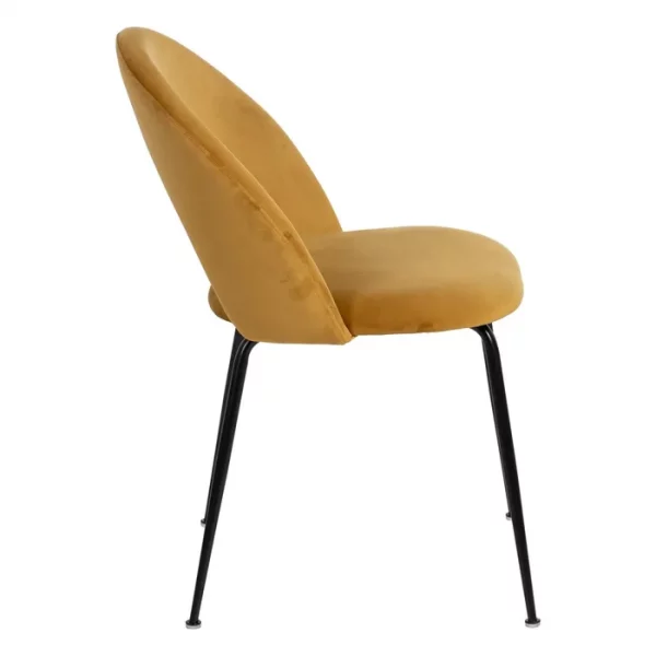 SILLA OCRE TEJIDO-METAL CONTRACT 49 X 60 X 81 CM - Imagen 4